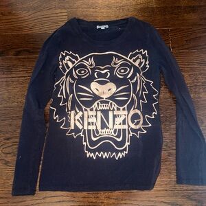 Kenzo Kids Black Long Sleeve Shirt